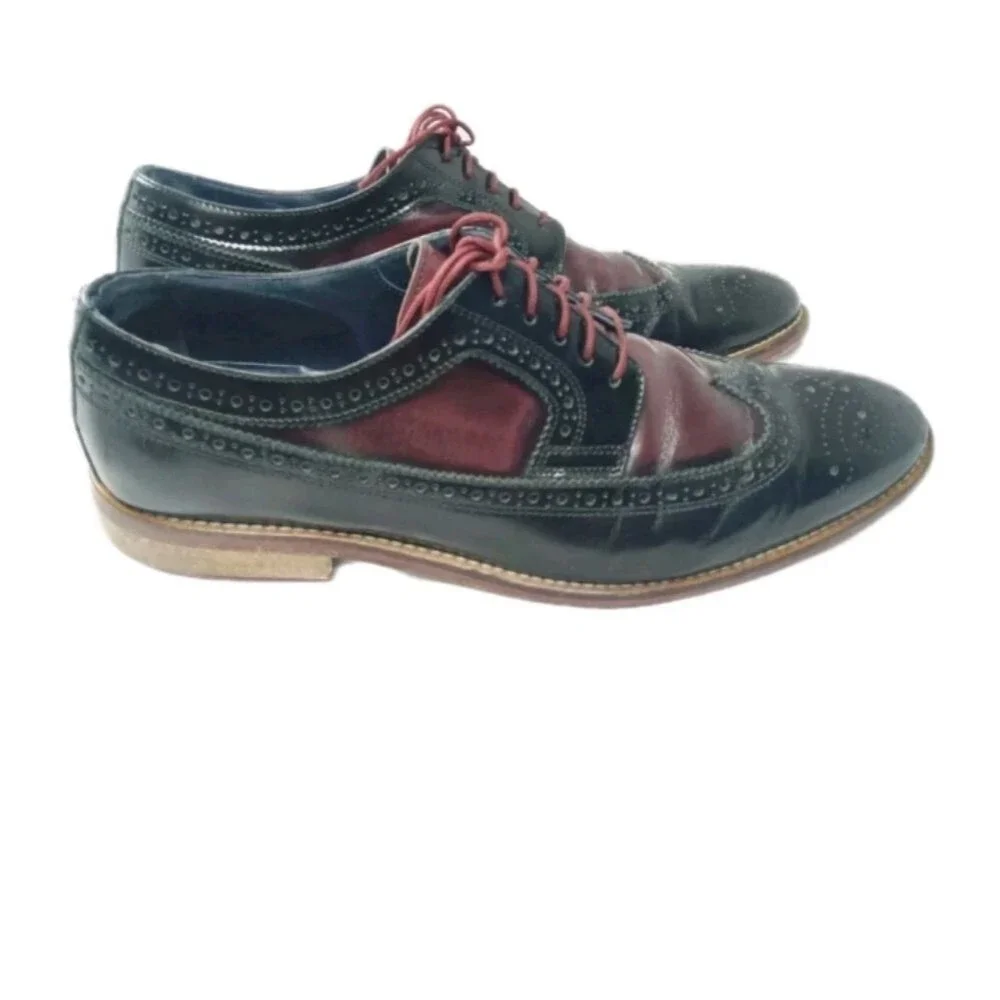 Johnston & Murphy Hannigan Wingtips Oxfords Men's Sz 10 Shoes  Brown Retail $275